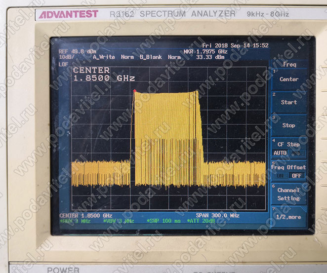 Тестирование частоты DCS/LTE 1805-1880 МГц - 40dbm / 10W